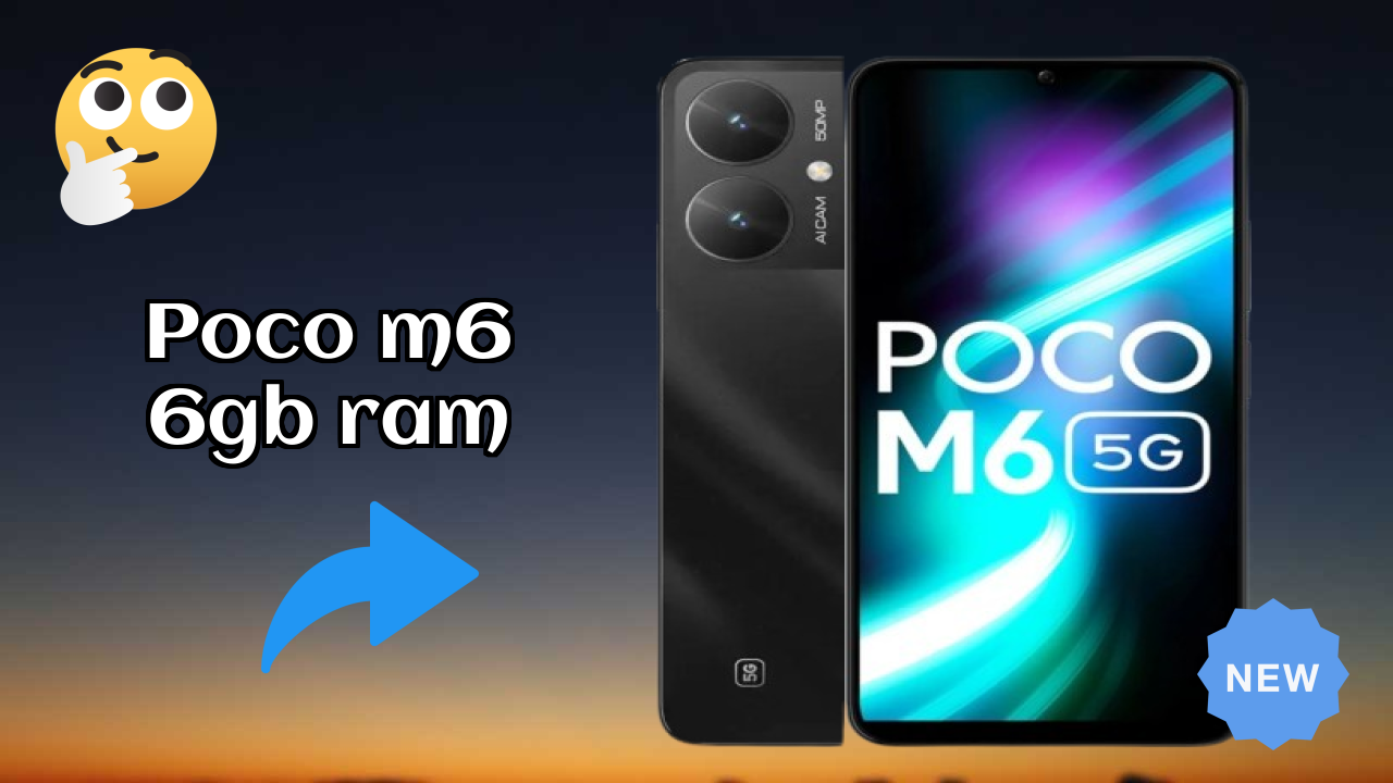 POCO M6 6GB RAM क़ीमत गिरावट: अब ₹12,880 में उपलब्ध
