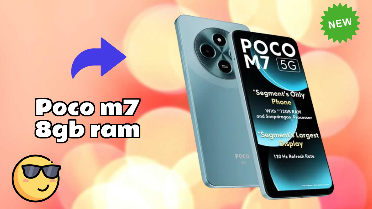 POCO M7 8GB RAM कैमरा क्वॉलिटी: 8 MP Front Camera सेल्फी