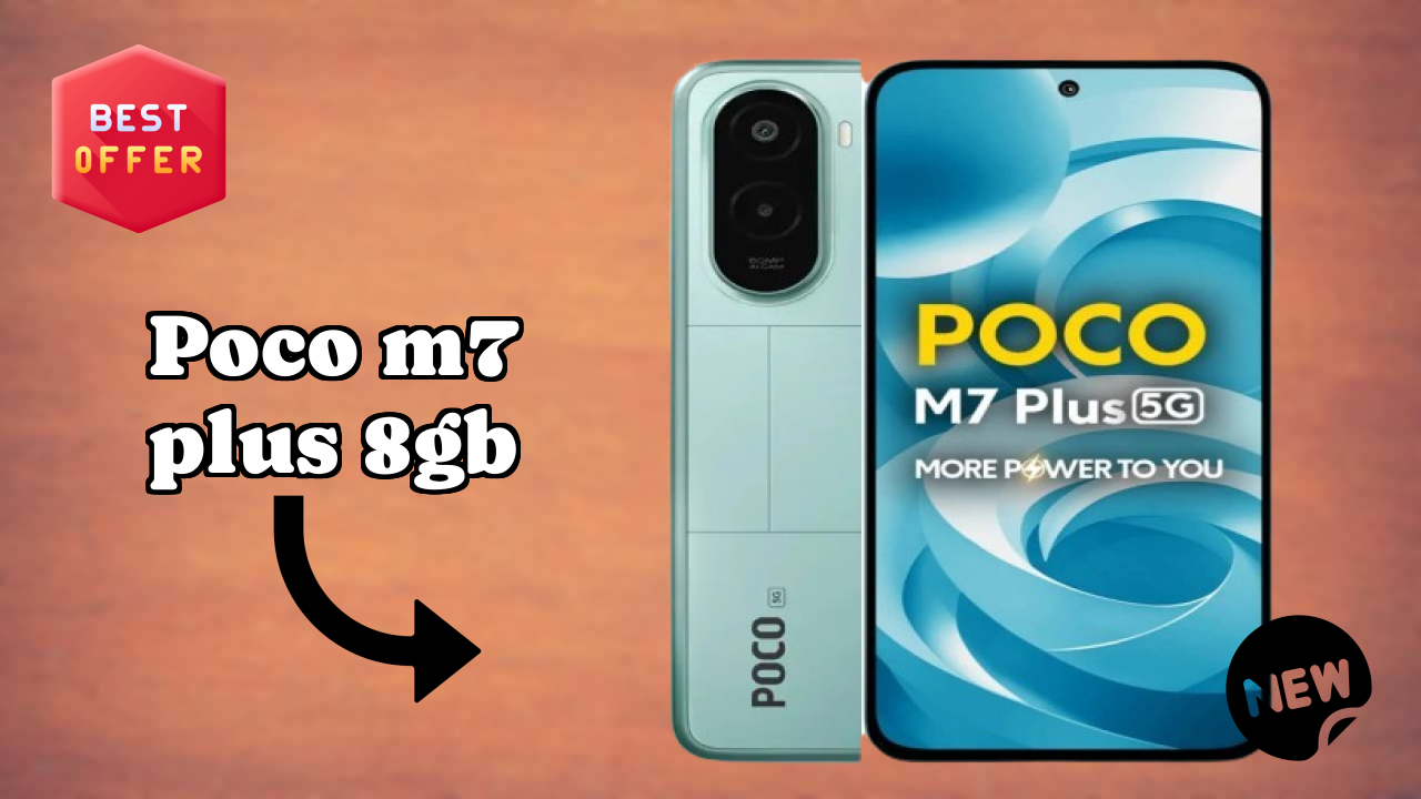 POCO M7 Plus 8GB डिस्प्ले तकनीक: 6.9 Inches (17.53 Cm) स्क्रीन